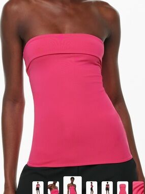 Aritzia contour fold over tube top